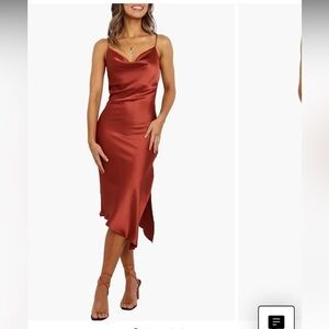 PETAL AND PUP-Cyprus Satin Slipdress